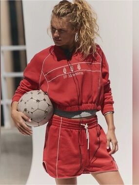 NWT Free People Movement Seeing Double Set-Winterberry Red